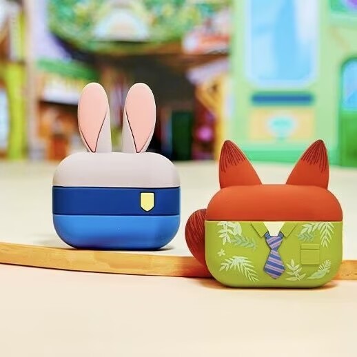 สําหรับ Airpods Pro 3 กรณี Zootopia Nick Judy 3D กระต่าย fox airpods 1 2 3 4 ANC/Pro 2 ฝาครอบป้องกันกันกระแทก – โปรปัง