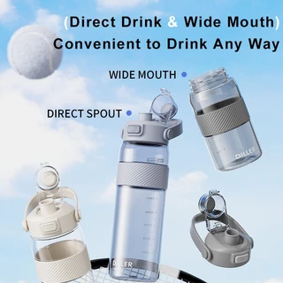 Diller ขวดน้ํา Tritan ขนาดใหญ่ Spout ฝาปิดยก BPA-Free สําหรับดื่ม 580/980ml D2610
