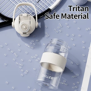 Diller ขวดน้ํา Tritan ขนาดใหญ่ Spout ฝาปิดยก BPA-Free สําหรับดื่ม 580/980ml D2610