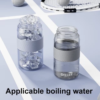 Diller ขวดน้ํา Tritan ขนาดใหญ่ Spout ฝาปิดยก BPA-Free สําหรับดื่ม 580/980ml D2610