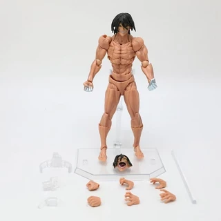 16 ซม.กล่อง Kaiyodo Eren Amazing Yamaguchi Attack on Titan Armored Titan Action Figure Eren Jaeger หญิง Titan อะนิเมะ Figurine Ko รุ่น PVC รูปปั้นคอลเลกชันของเล่นของขวัญ
