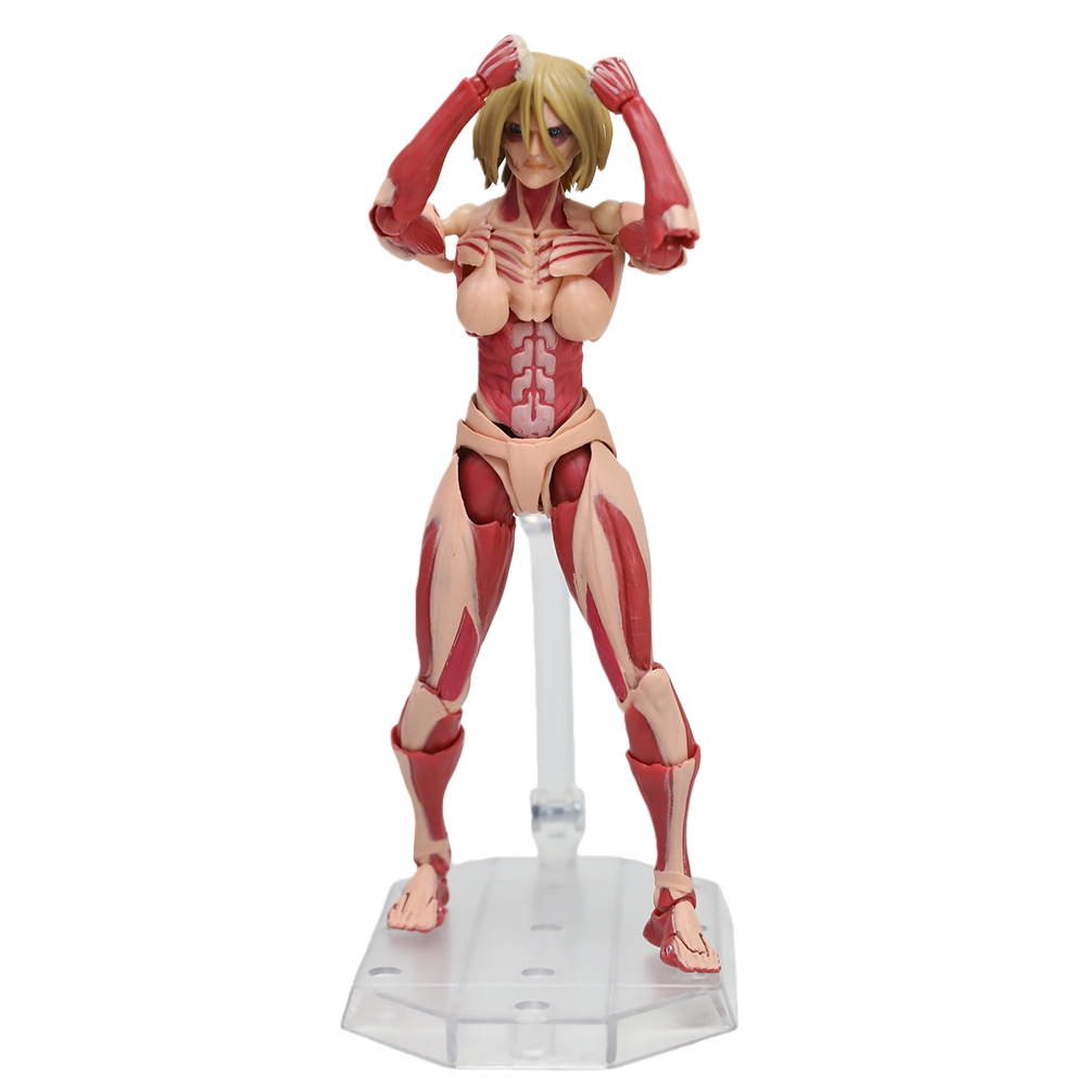 Revoltech Amazing Yamaguchi Attack on Titan หญิง Titan Annie Leonhart Super Action Figure ของเล่น