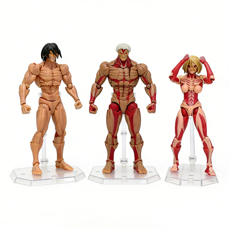 3 รูปแบบโจมตีบน Titan Attack Titan Armored Titan หญิง Titan Amazing Yamaguchi Revoltech Nr068 หญิง T