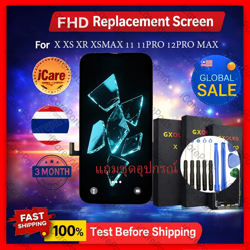 เปลี่ยน LCD GX OLED สําหรับ X XR XS MAX 11 Pro Max 12 Pro MAX 13 14 15 Pro MAX