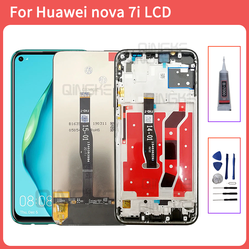 สําหรับ Huawei nova 7i LCD JNY-L22B JNY-L21A จอแสดงผล Touch Screen Digitizer Assembly JNY-L01A