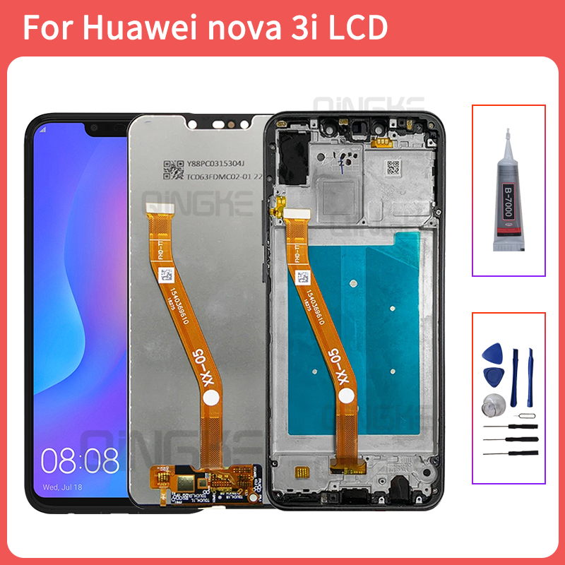 สําหรับ Huawei Nova 3i LCD INE-LX1 จอแสดงผล INE-LX2 หน้าจอสัมผัสสําหรับ Huawei P สมาร์ท Plus 2018 LC