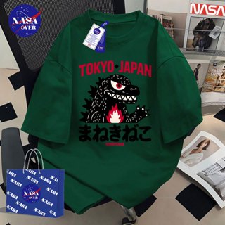 【จัดส่งจากกรุงเทพฯ】🔥NASA เสื้อผ้าฤดูร้อน สีเขียว oversize เส…