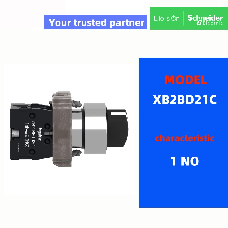 สวิตช์เลือก Schneider XB2BD33C XB2BD21C XB2BD25C ดั้งเดิม