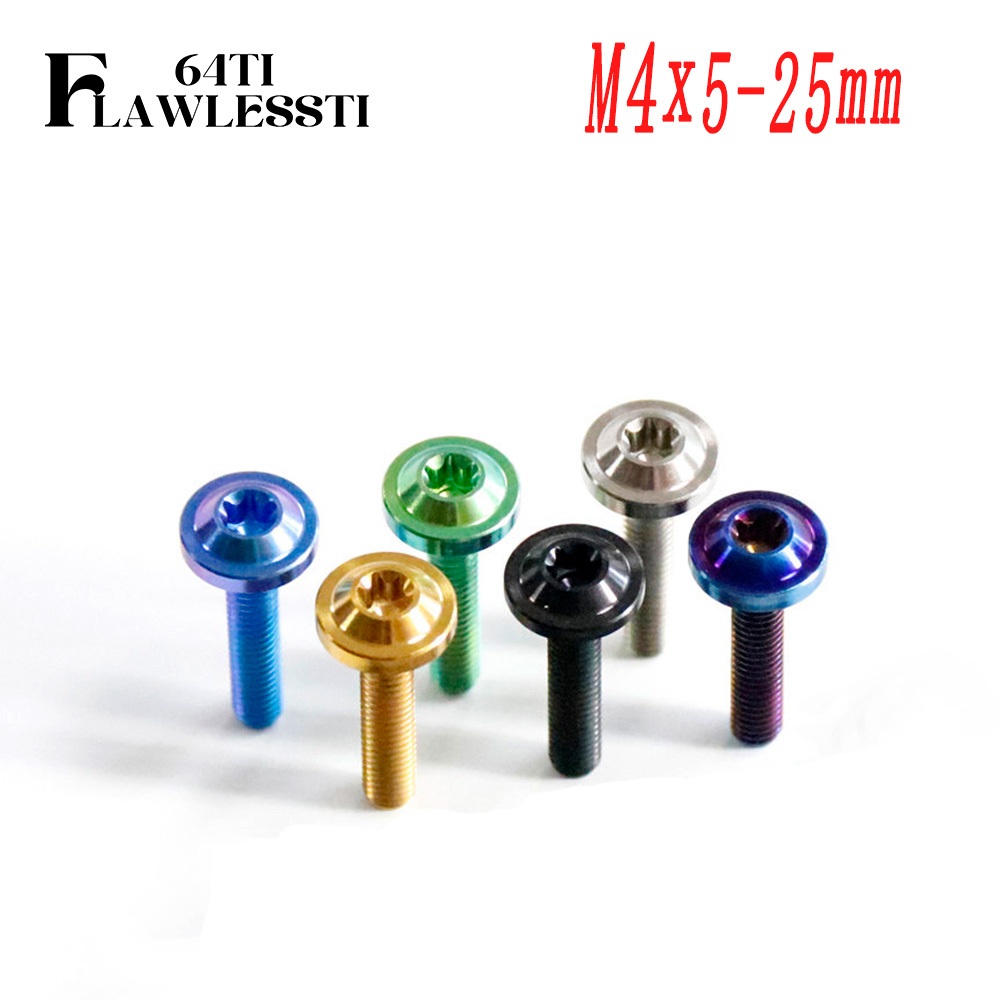 FLAWLESSTI M45-25 mm Gr5 Titanium Bolt หมวกกันน็อค Bolt