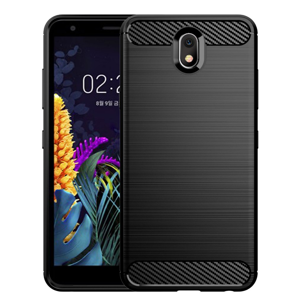 เคสคาร์บอนไฟเบอร์กันกระแทกสําหรับ LG K30 2019 Arena2 เคสโทรศัพท์แบบนุ่มสําหรับ LG x2 2019 Brushed Te
