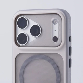 【Polka Dot Non-Slip/Matte acrylic hard case/Gray】เคส compatible for iPhone 12 13 14 15 16 17 pro max case