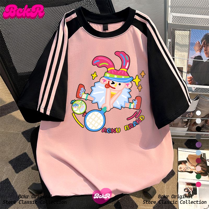 【จัดส่งตลอด 24 ชั่วโมง】🔥BCKR สาวน้อยน่ารักสไตล์เฉพาะตัว เสื้อผญ คอกลมเสื้อ🍒 oversize เสื่อยืด YG5031