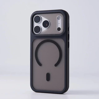 【Polka Dot Non-Slip/Matte acrylic hard case/Gray】เคส compatible for iPhone 12 13 14 15 16 17 pro max case