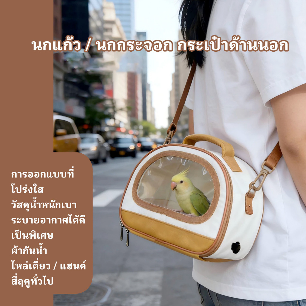 กระเป๋านก กระเป๋านกใบเล็ก กระเป๋าเดินทางนกแก้ว ขนาดเล็ก แบบพกพา พับได้ อุปกรณ์เสริมที่สมบูรณ์