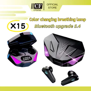 X15 ชุดหูฟังเล่นเกมไร้สาย TWS อัพเกรดรูปแบบใหม่พร้อมจอแสดงผล นํา บลูทูธ 5.4 และฟังก์ชั่นลดเสียงรบกวนที่ยอดเยี่ยม