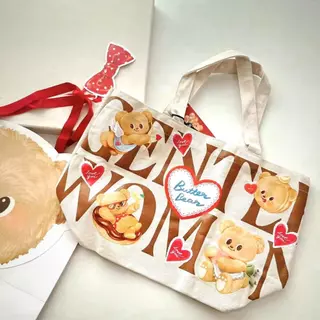 🧸พร้อมส่ง💯แท้💼Gentlewoman Butterbear Shoulder/tote bag GW Dumpling กระเป๋าหมีเนย