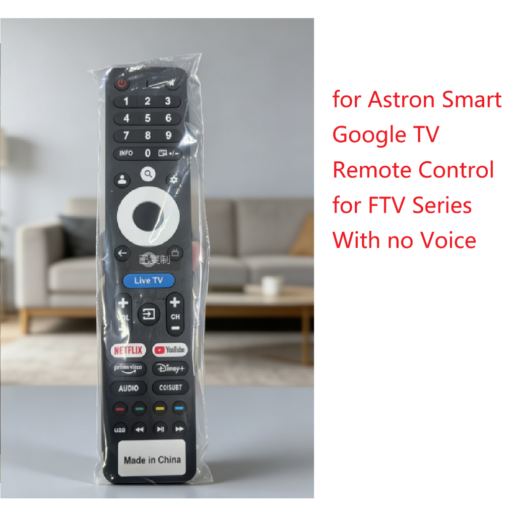 สําหรับ Astron Smart Google TV รีโมทคอนโทรลสําหรับ FTV Series ไม่มีคําสั่งเสียง Premium Replacement 