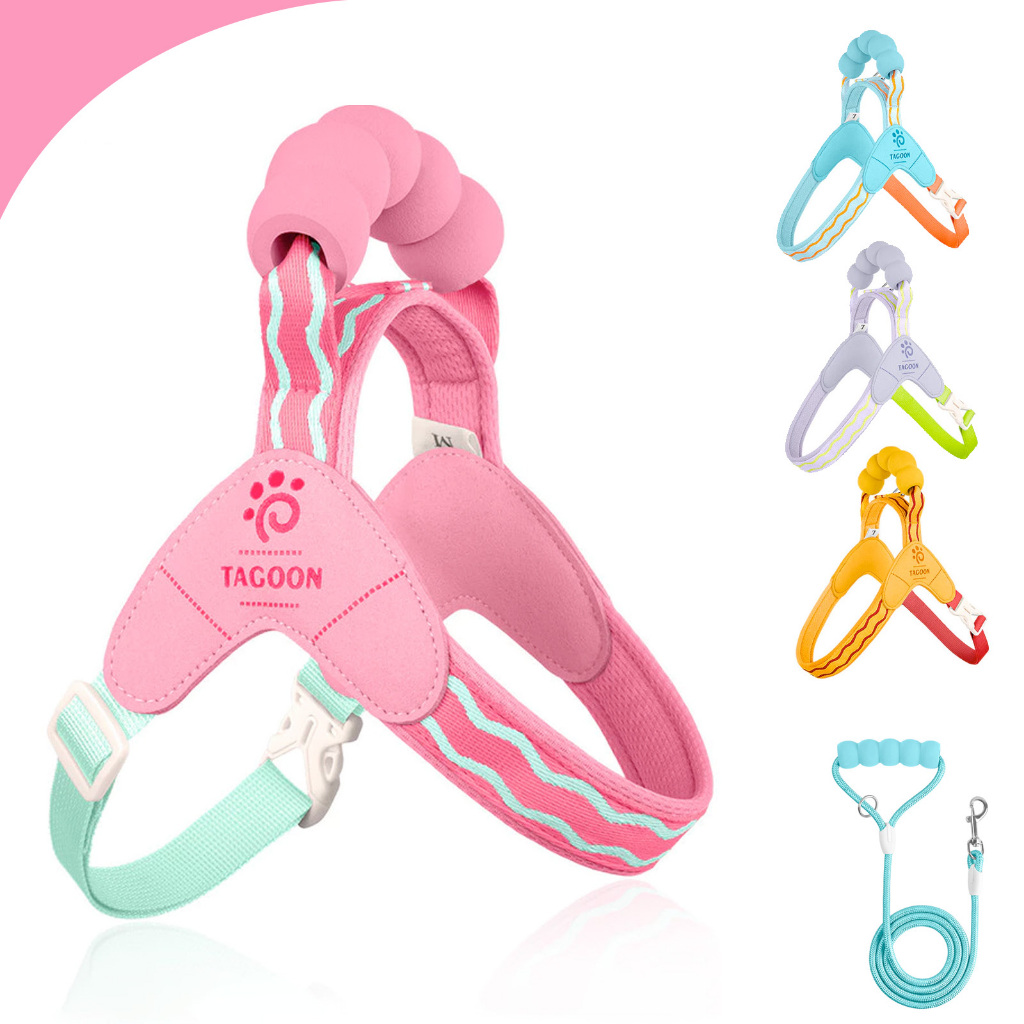 Dog Leash Dog Harness Pet Harness Medium-Large Dog Leash with Reflective Strip Adjustable