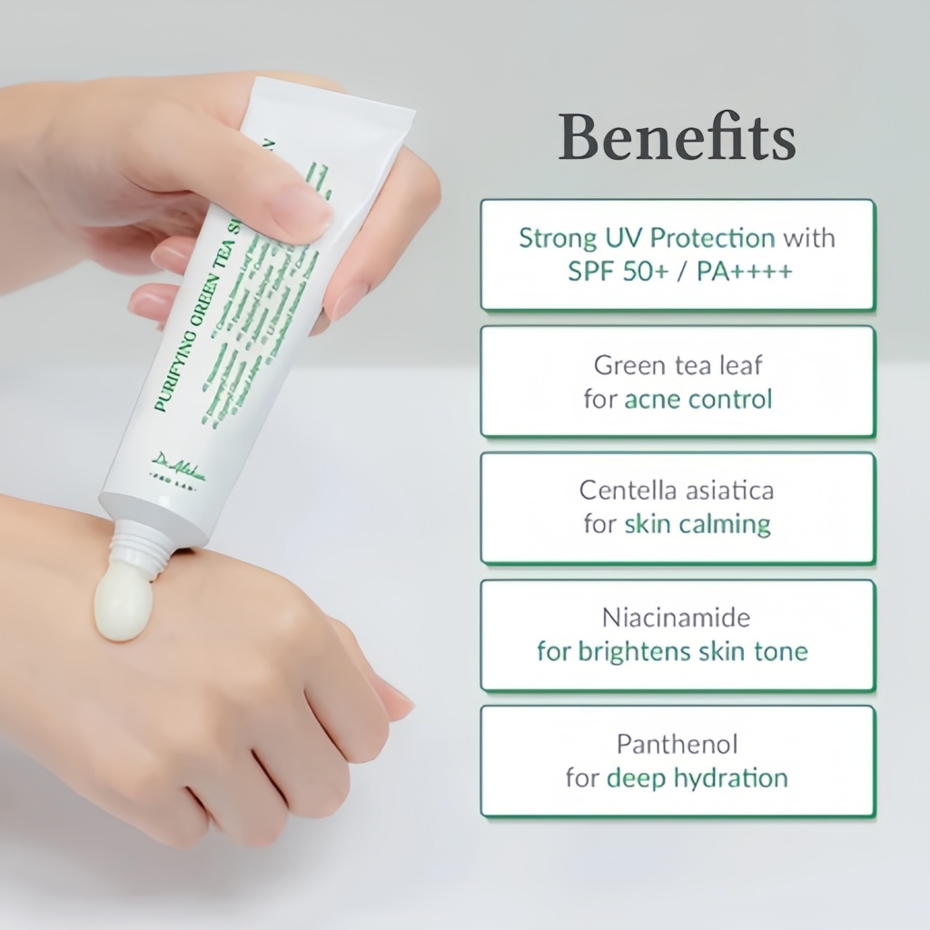 Dr.Althea Purifying Green Tea Sunscreen SPF 50+ และ PA++++ 50ml ราคา ถูกที่สุด ดีลบีเคเค แกลเลอรีภาพที่ 5