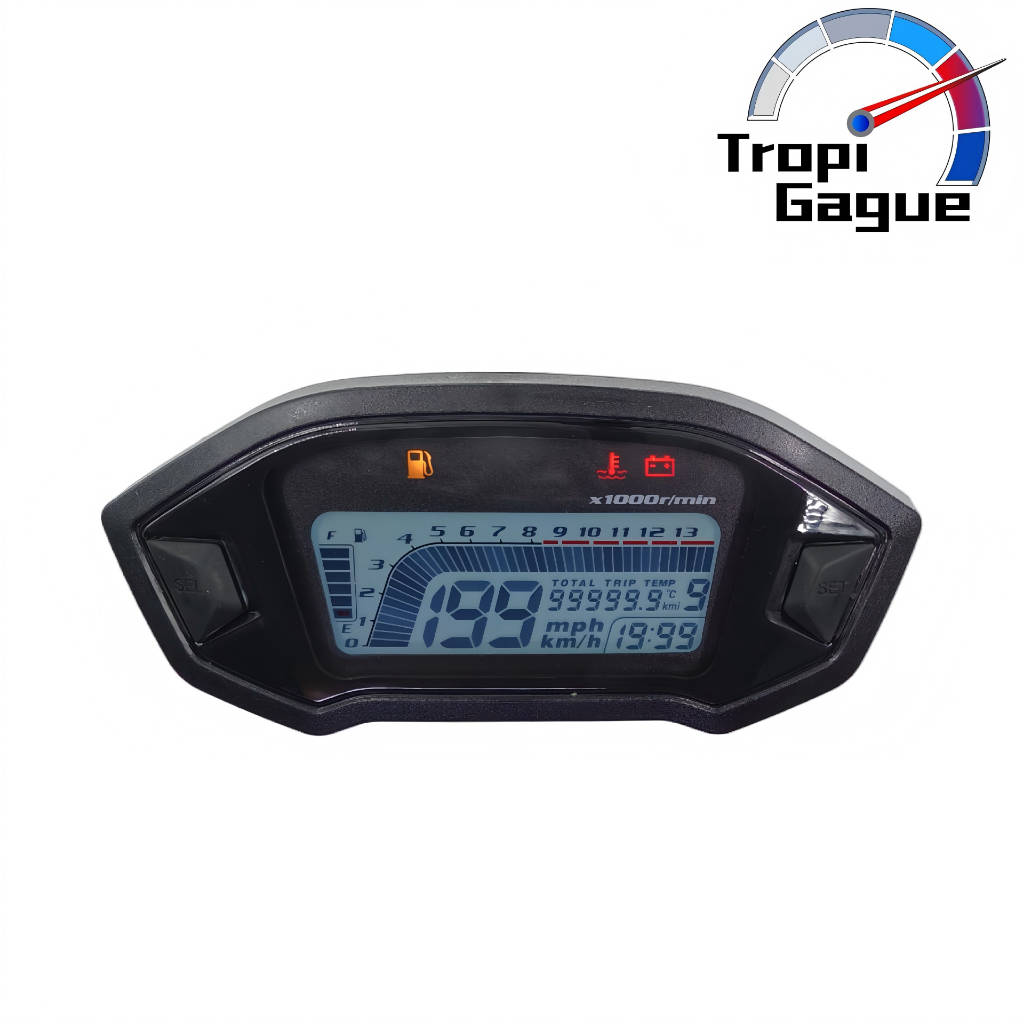 เครื่องวัดความเร็วดิจิทัล หน้าจอ LCD กันน้ํา สีสันสดใส สําหรับรถจักรยานยนต์ Honda Grom 125 MSX125