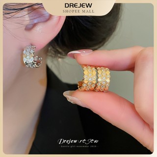 ต่างหูรูปตัว C แบบมีการเคลือบทองคำ ดีไซน์เรียบง่ายแต่หรูหรา …