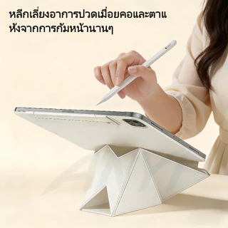(ส่งถึงวันถัดไป) เคส iPad บางเฉียบ แม่เหล็กไร้ขอบ กันกระแทกระดับทหาร เต็มจอ รองรับ iPad Pro 11"/13", Air 11"/13" และ Gen 10