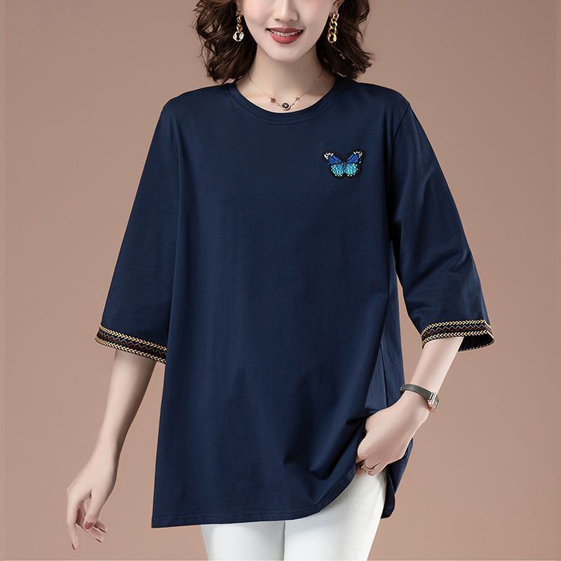 เสื้อยืดหลวมสำหรับสุภาพสตรี ไซส์ XL-6XL
