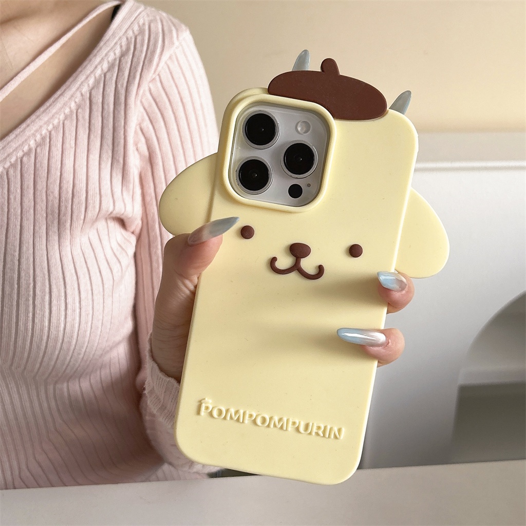 สําหรับกรณี iphone 17 PRO MAX 16 PRO MAX 3D สามมิติการ์ตูนซิลิโคน Soft Case