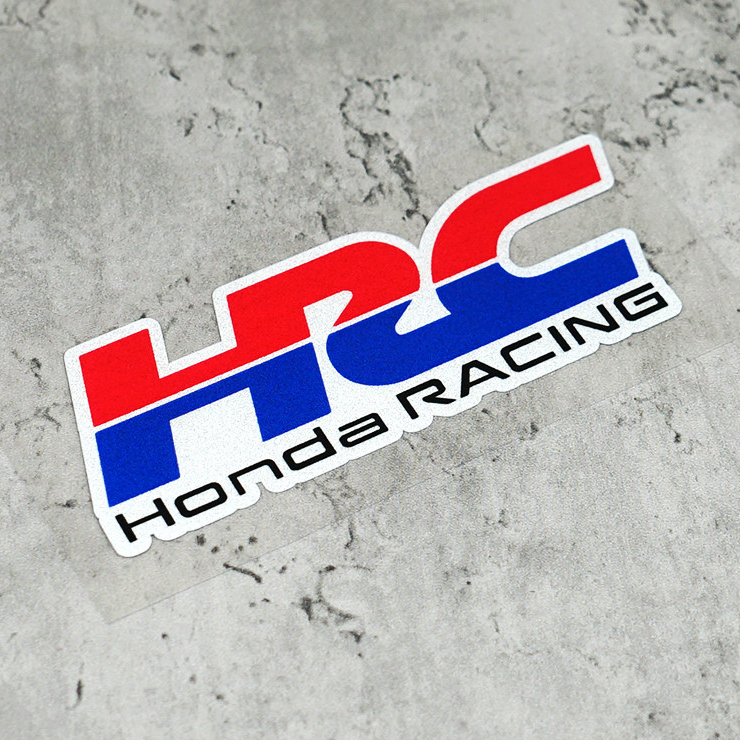 สติ๊กเกอร์ติดรถ Wanan เหมาะสําหรับรถจักรยานยนต์ฮอนด้า HRC RACING สติ๊กเกอร์ดัดแปลงเฉพาะสติกเกอร์หมวก