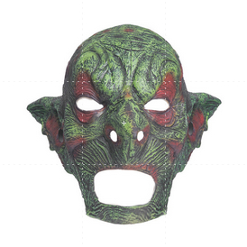 สินค้าใหม่ฮาโลวีน Green Elf Old Man Mask Masquerade Party Dress Up Latex Headgear Monster Mask