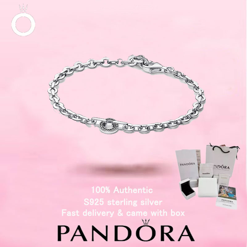 สร้อยข้อมือเงินสเตอร์ลิง Pandora S925 ลายพาวเว่ สำหรับของขวัญวันวาเลนไทน์