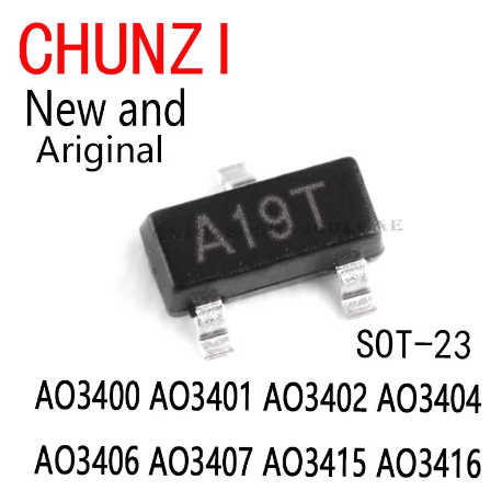 50PCS ใหม่และต้นฉบับ SMD AO3400A A09T MOSFET SOT-23 AO3400 AO3402 AO3404 AO3406 AO3407 AO3415 AO3416