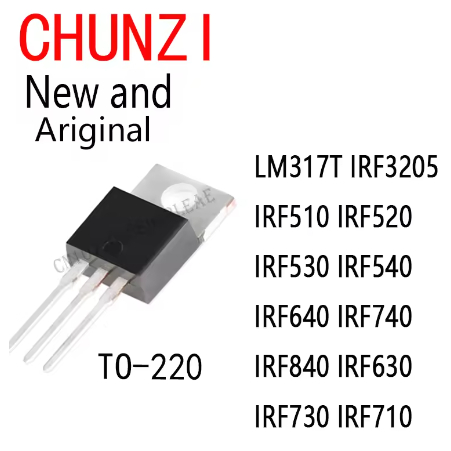5PCS TO-220 IRF510N IRF540N IRF640N TO220 LM317T IRF3205 IRF510 IRF520 IRF530 IRF540 IRF640 IRF630 I