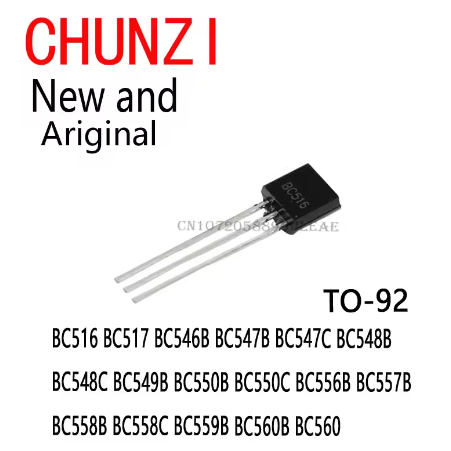 20PCS TO-92 BC516 BC517 BC546B BC547B BC547C BC548B BC549B BC550B BC550C BC556B BC557B BC558B BC55C 