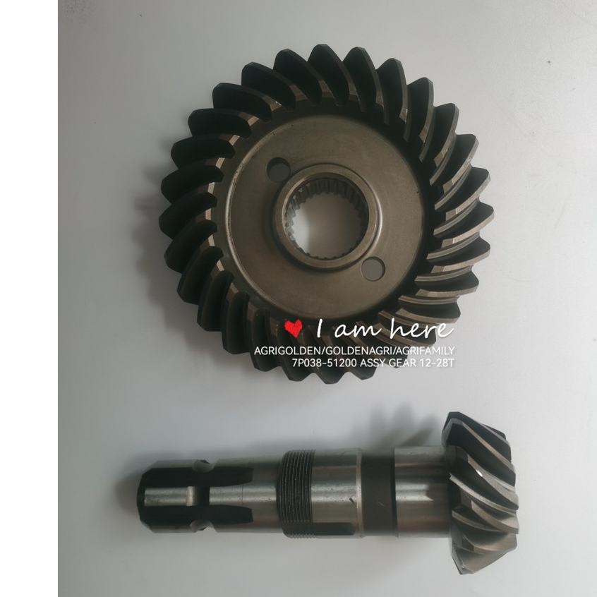 ชุดเกียร์ Pinion 12T-28T 7P038-51200 อะไหล่รถแทรกเตอร์ L1500 L2000 L01 L02