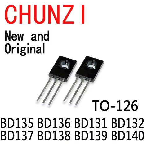 5PCS ใหม่และต้นฉบับ TO-126 NPN Power Triod ทรานซิสเตอร์ BD135 BD136 BD131 BD132 BD137 BD138 BD139 BD