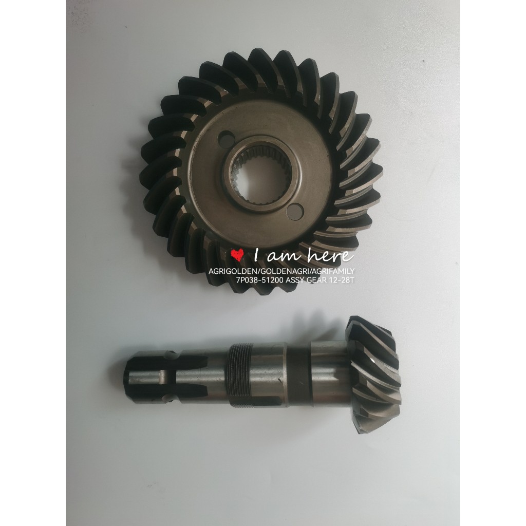 ชุดเกียร์ Pinion 12T-28T 7P038-51200 อะไหล่รถแทรกเตอร์ L1500 L2000 L01 L02