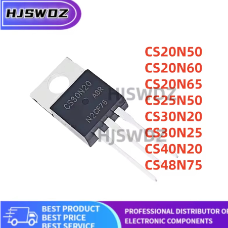 5PCS ยี่ห้อใหม่ CS20N60 CS20N65 CS30N20 CS25N50 CS40N20 CS30N25 CS48N75 CS20N50 TO-220 MOSFET Tube