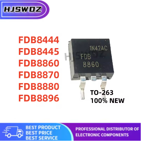 5PCS FDB8444 FDB8445 FDB8860 FDB8870 FDB8880 FDB8896 TO-263 MOS Field ทรานซิสเตอร์เอฟเฟกต์