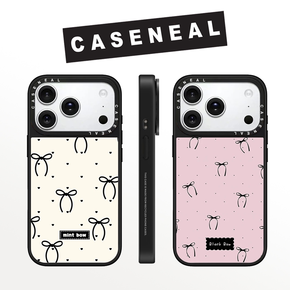 Drop proof CASENEALเคสโทรศัพท์สําหรับiPhone 17ProMax 17pro 17 air 16promax 16 15promax 15 14promax 13 13promax hard Caseน่ารักริบบิ้น12 12PromaxกรณีiPhone 11กรณีคุณภาพสูง
