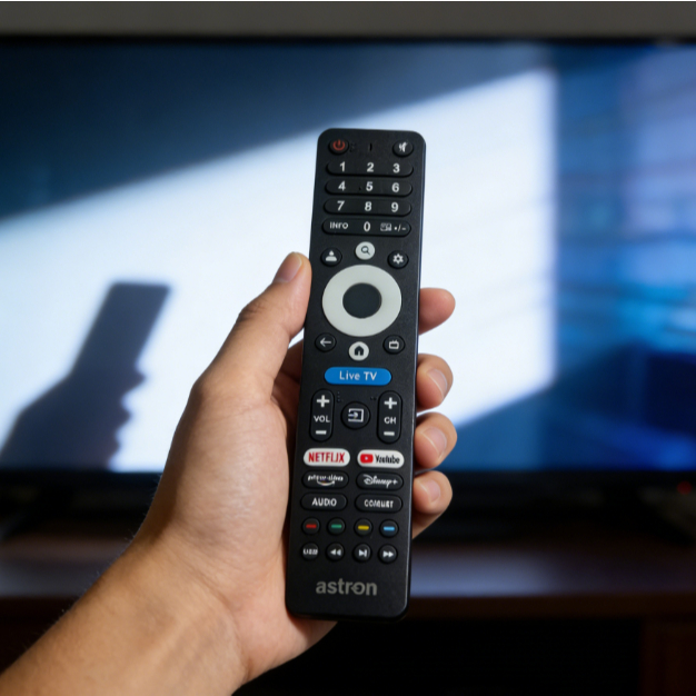 พร้อมที่จะใช้ UNIVERSAL REMOTE สําหรับ ASTRON SMART TV,ASTRON UNIVERSAL REMOTE