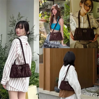 พร้อมส่ง✅แท้💯🔖Gentlewoman SUEDE BALLERINA BAG🩰สะพายข้าง ปุ่มแม่เหล็ก รุ่นใหม่ล่าสุด สะพายไหล่