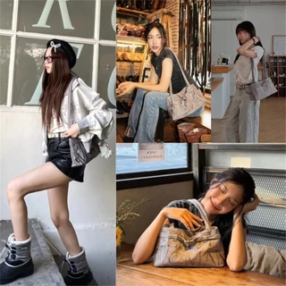 พร้อมส่ง✅แท้💯🔖Gentlewoman SUEDE BALLERINA BAG🩰สะพายข้าง ปุ่มแม่เหล็ก รุ่นใหม่ล่าสุด สะพายไหล่