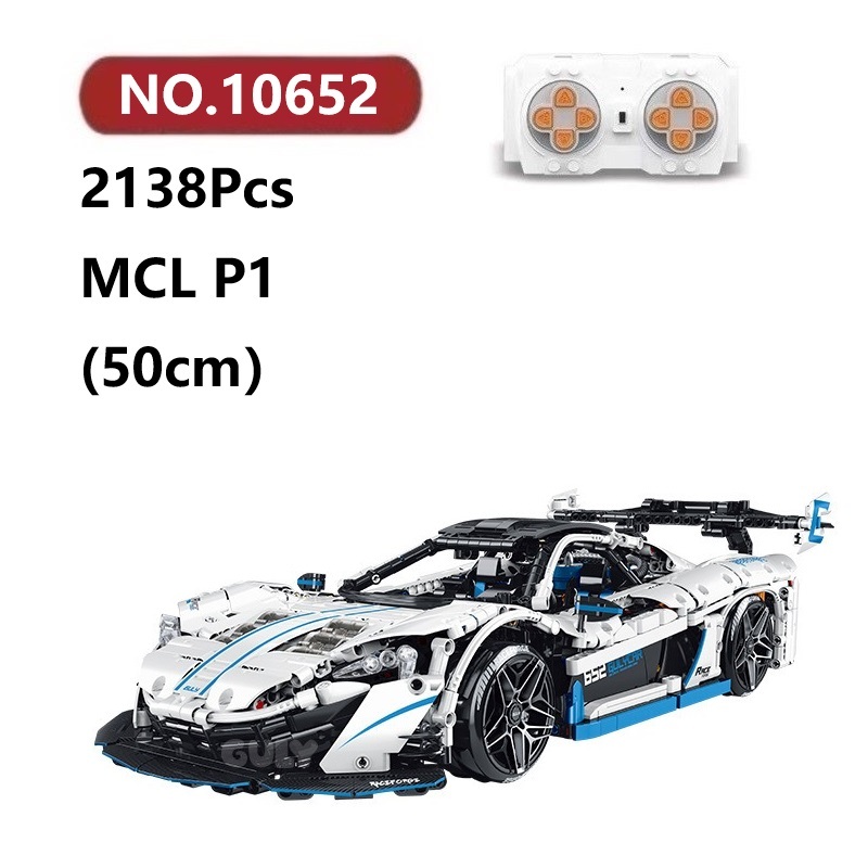 ✨MCL P1 1:8 รถสปอร์ต เข้ากันได้ตัวต่อเลโก้ 2138ชิ้น GULY Car โมเดลประกอบแล้ว