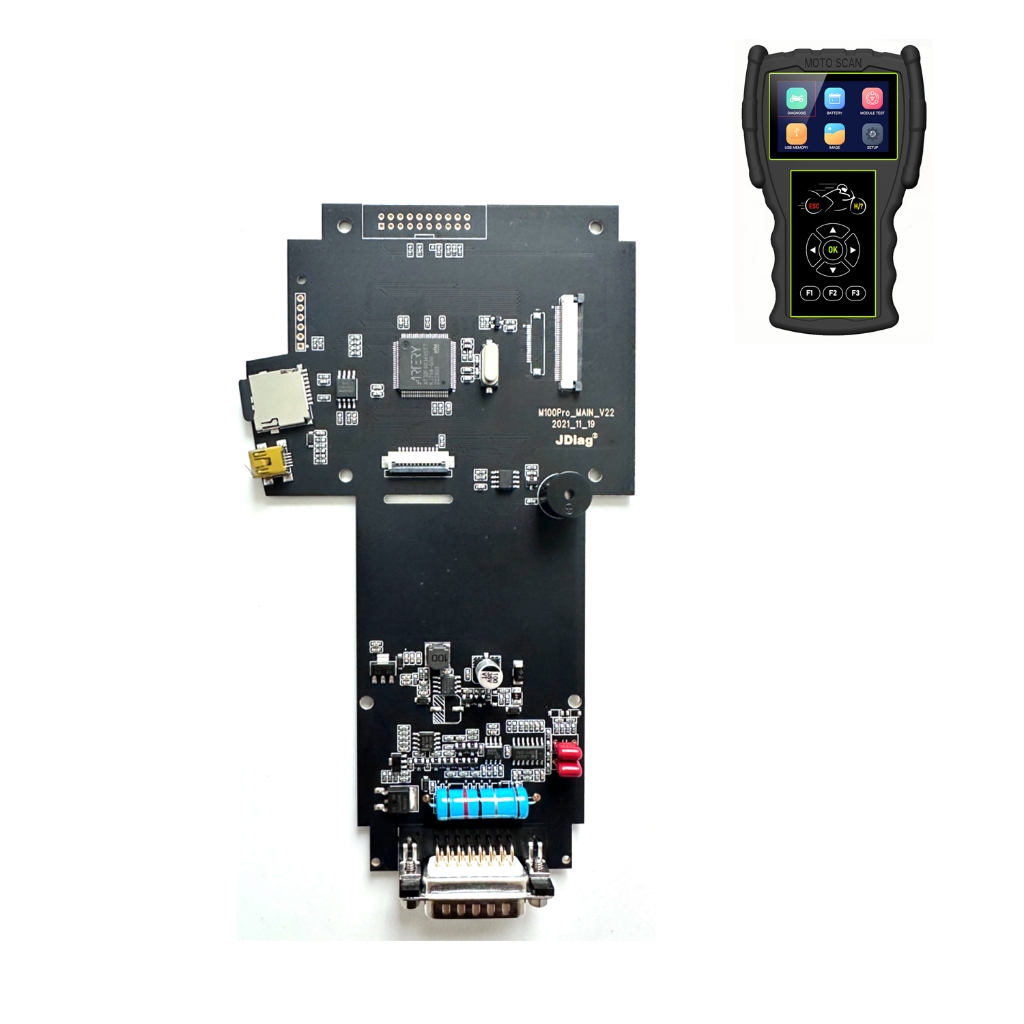 JDiag อุปกรณ์เครื่องสแกนเนอร์รถจักรยานยนต์เปลี่ยนบอร์ด PCB สําหรับ JDiag M100,M100 PRO,M200,M200 PRO