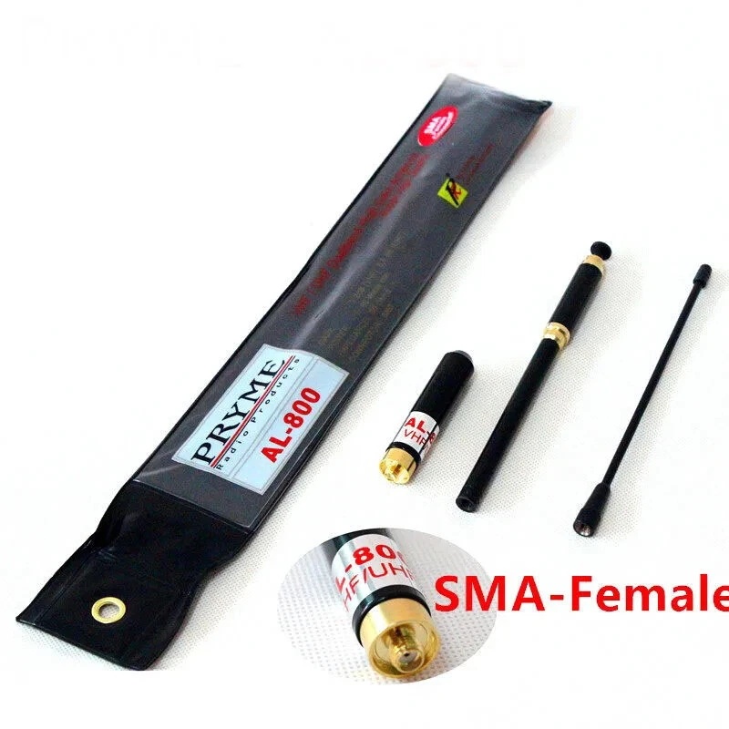 AL-800 SMA ชาย/SMA หญิง/BNC High Gain Dual Band เสาอากาศขยายได้สําหรับ Baofeng UV-5R 888s Kenwood Wa