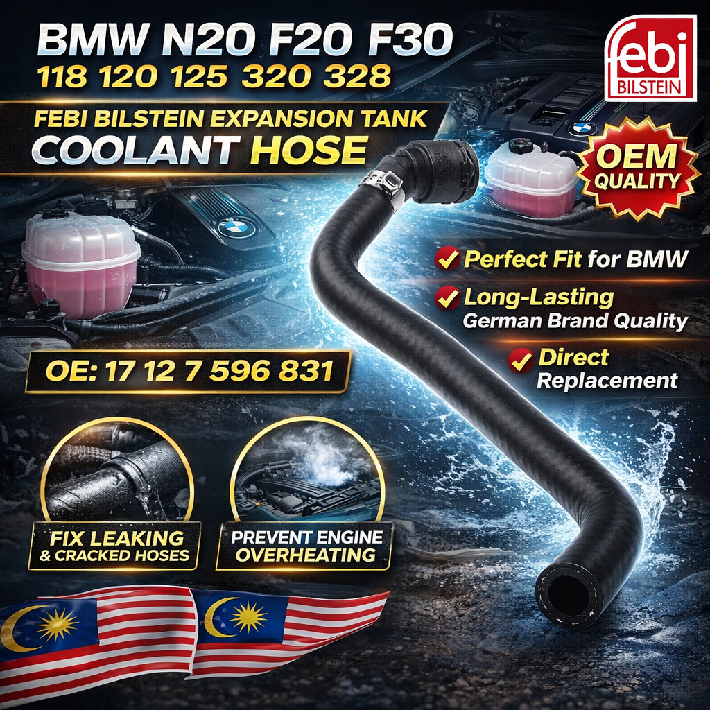 BMW N20 F20 F30 118 120 125 320 328 FEBI BILSTEIN EXPANSION TANK COOLANT HOSE COOLANT HOSE OE:17 12 7 596 831