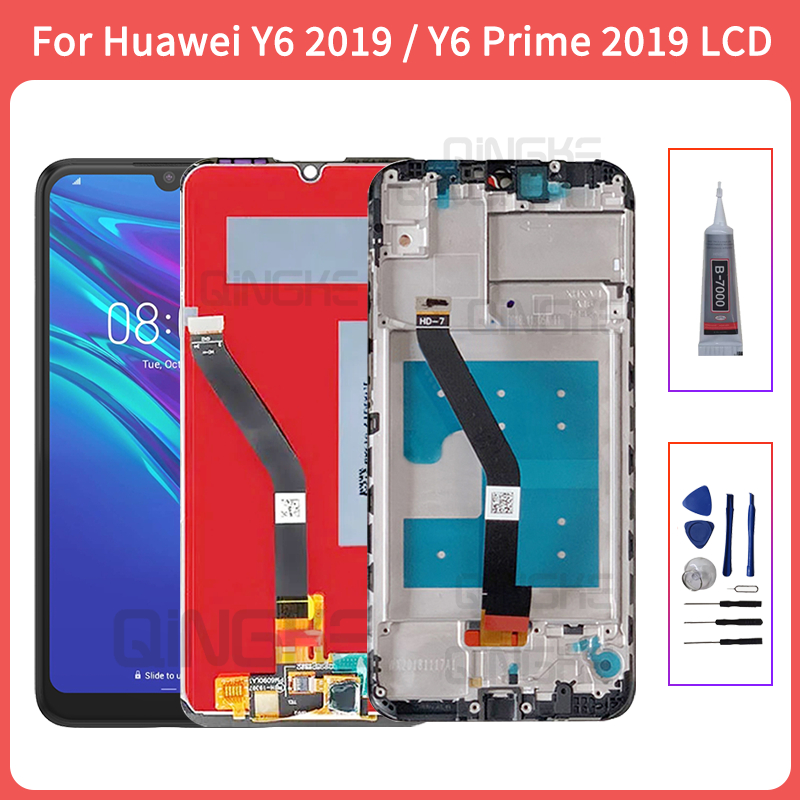 สําหรับ Huawei Y6/Y6 Prime 2019 LCD Touch Screen Digitizer จอแสดงผลอะไหล่ MRD-LX1F MRD-LX1 MRD-LX3