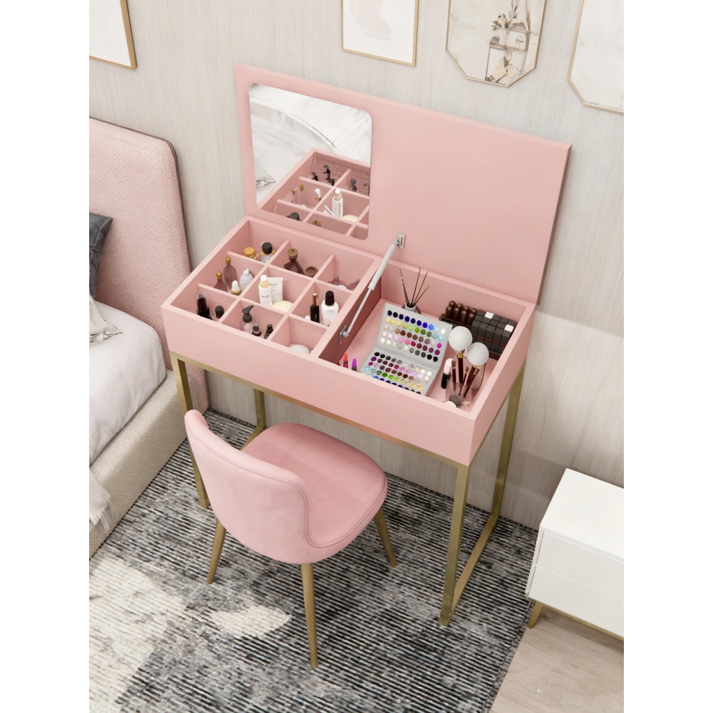 พร้อมส่ง โต๊ะเครื่องแป้ง กันน้ํา ทนทาน แข็งแรง 80*40*75ซม