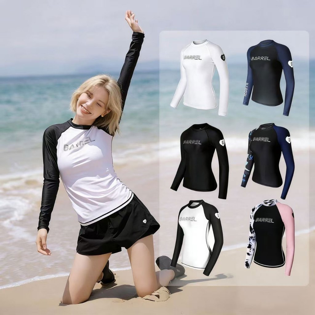 Womenswimming Trunksswimwear ชุดชายหาด ชุดว่ายน้ํา แขนสั้น กางเกงขาสั้น ราคา ถูกที่สุด ดีลบีเคเค